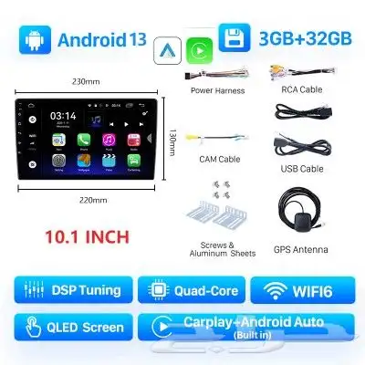 شاشة 10 انش كبيرة تركب على أغلب السيارات جديد 0