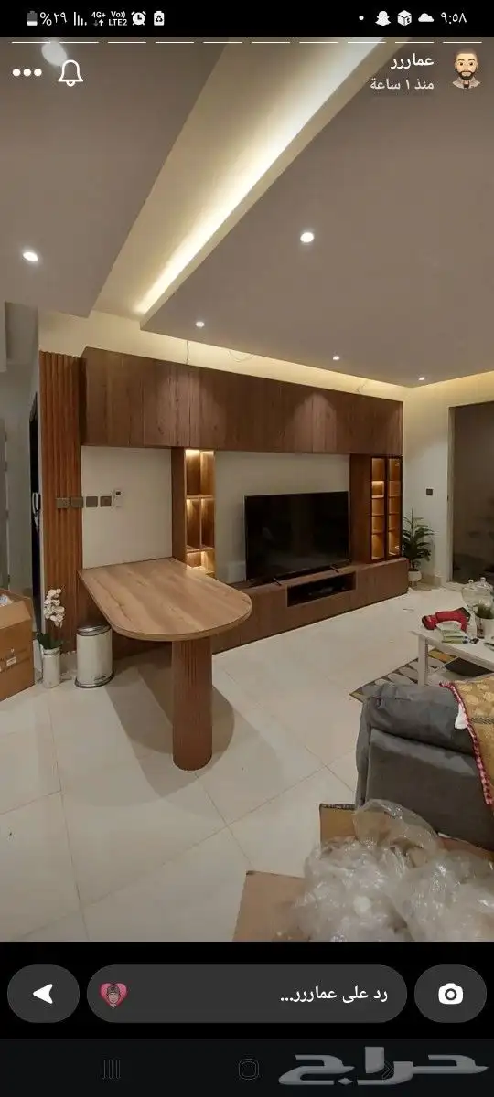 ديكور شاشه تلفزون 0