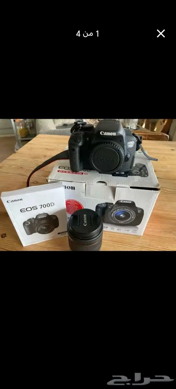 كاميرا كانون 700d نظيفه شبه جديده استعمال شخصي 0