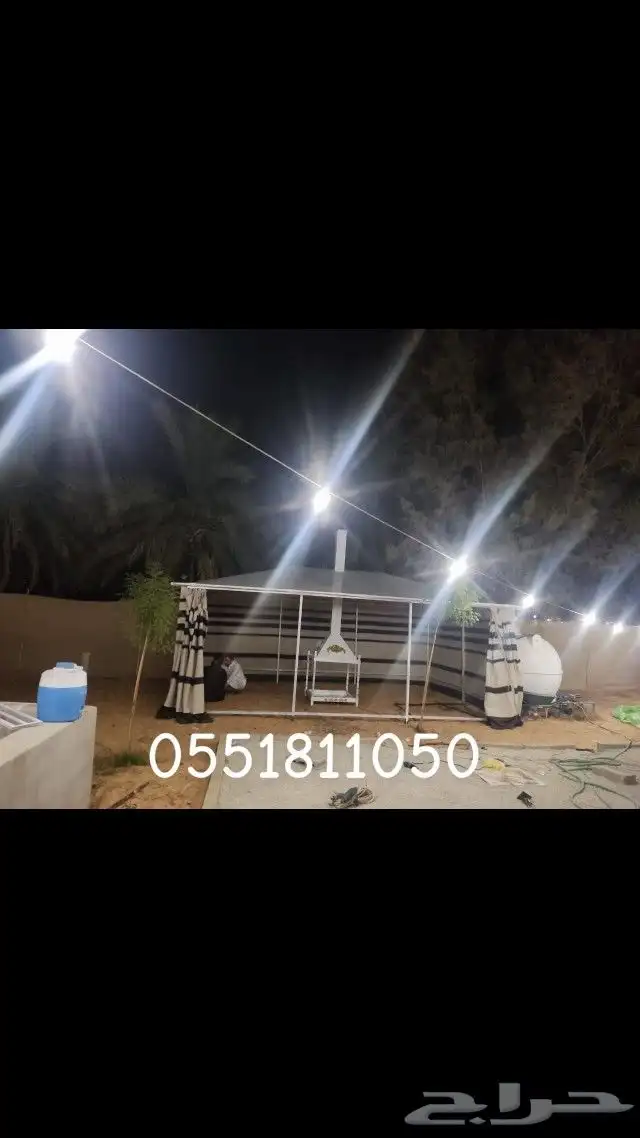بيت الشعر المطور   بيت شعر هيكل حديد بدون حبال واوتاد القصيم 0