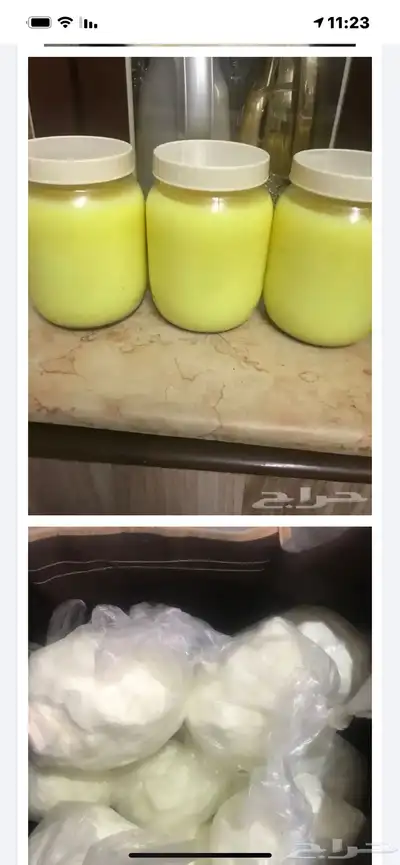 سمن غنم طبيعي نكهة سمن الجدات ماشاءالله تبارك الله 0