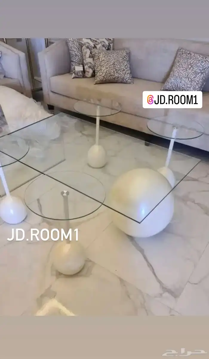 طاولات مرايا و زجاج 13