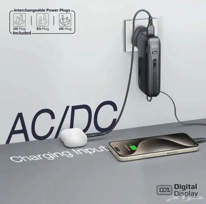 شاحن حائط وبطارية متنقلة فائقة الصغر وسريعة الشحن 6