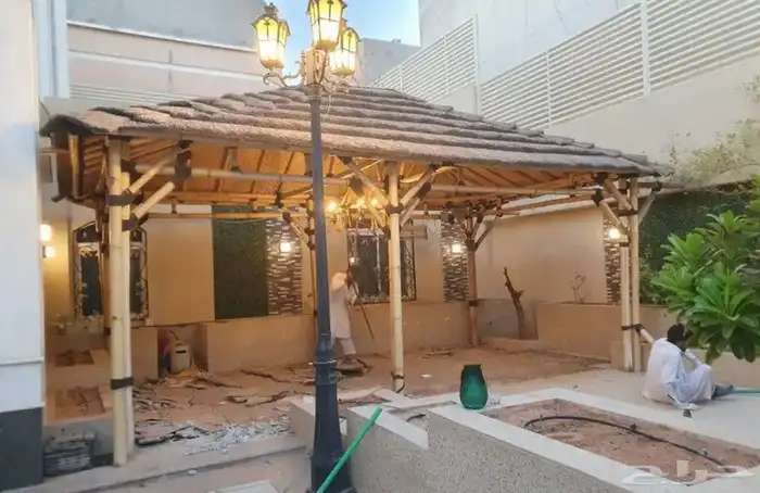 مظلات بامبو وخيزران وقش وسعف 29
