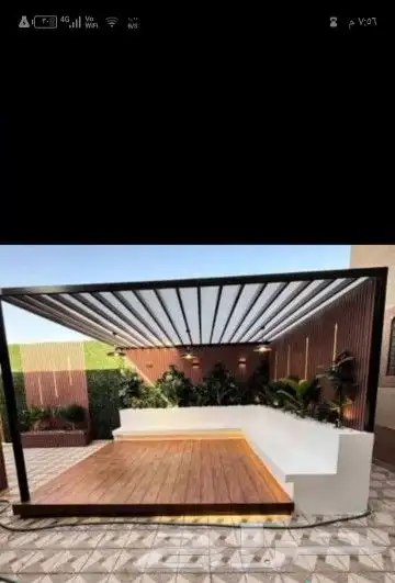 مضلات سواتر برجولات جلسات خارجية جودة واتقان 0