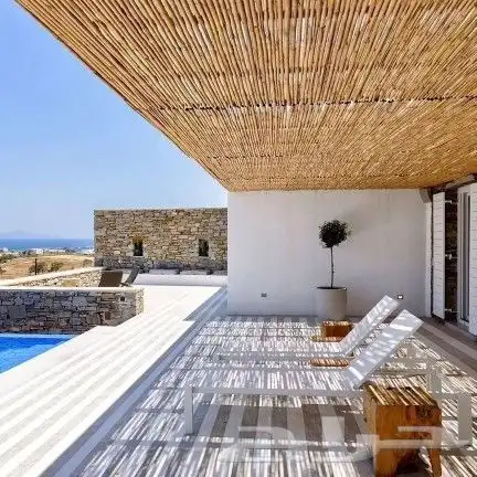 جلسات خيزران والاكواخ الريفيه الخشبيه ومظلات البامبو والقش 1