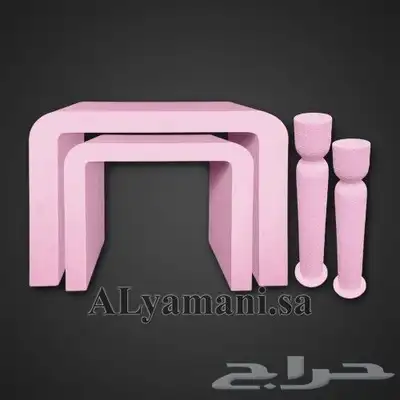 طاولات مدخل استقبال مقوس مع ستاند مبخرة متعددة الألوان 5