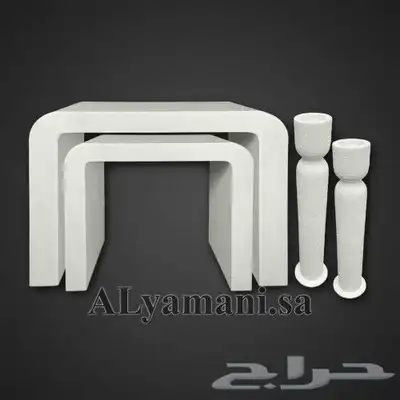 طاولات مدخل استقبال مقوس مع ستاند مبخرة متعددة الألوان 2
