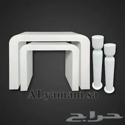 طاولات مدخل استقبال مقوس مع ستاند مبخرة متعددة الألوان 1