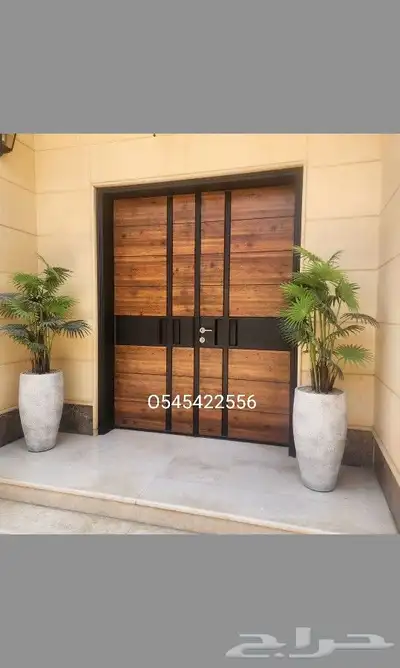 ابواب كلادينج حديد والمنيوم 7