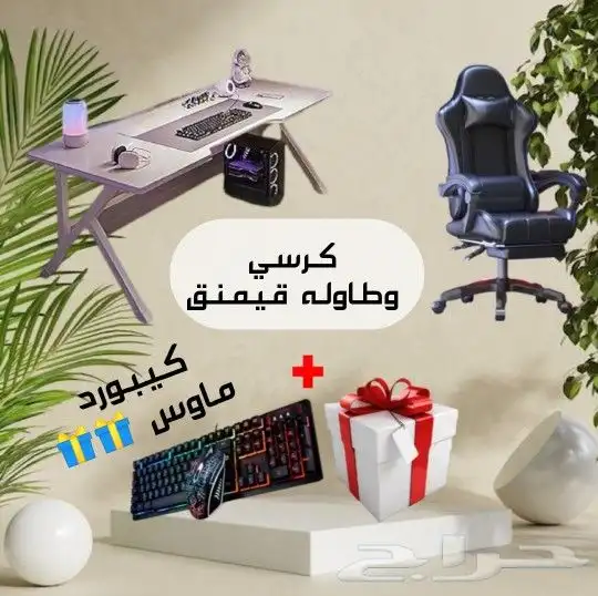 طاوله وكرسي قيمنق 0