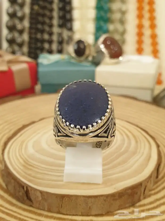 خاتم لازورد أفغاني صياغة يدوية الشريف 9