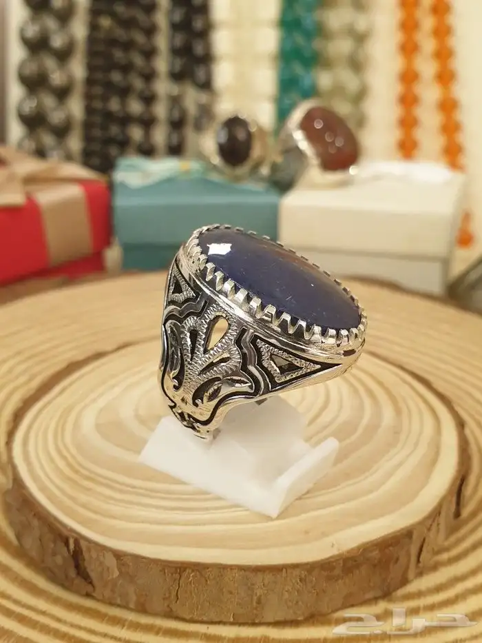 خاتم لازورد أفغاني صياغة يدوية الشريف 6