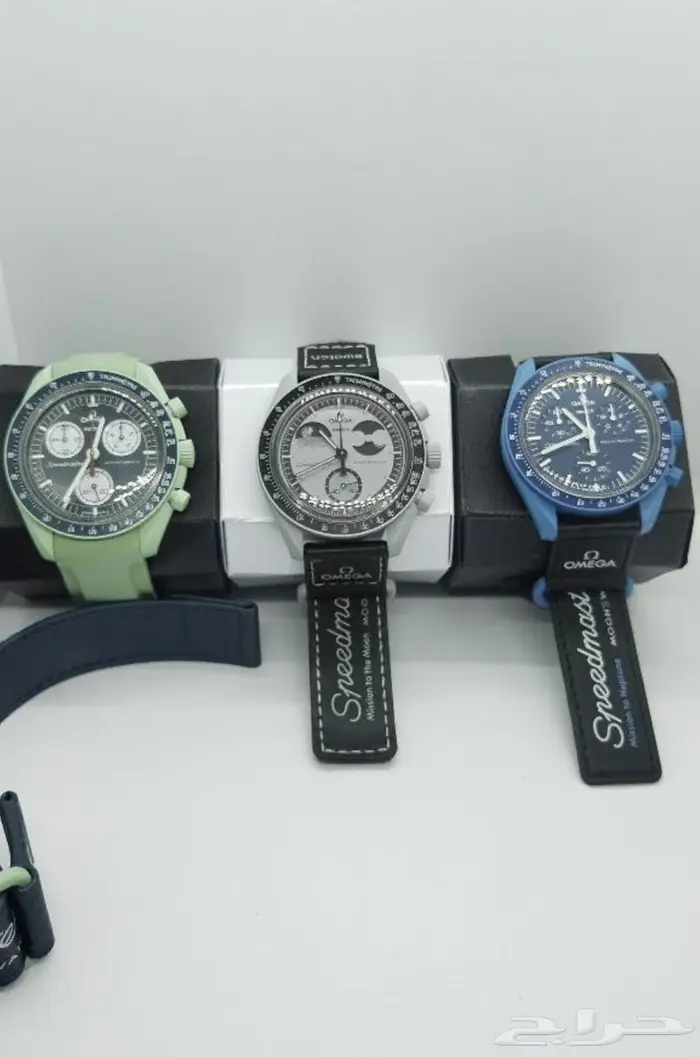 عرض مميز.. بسعر الوكيل آخر إصدارات 3 ساعات اوميقا سواتش 0
