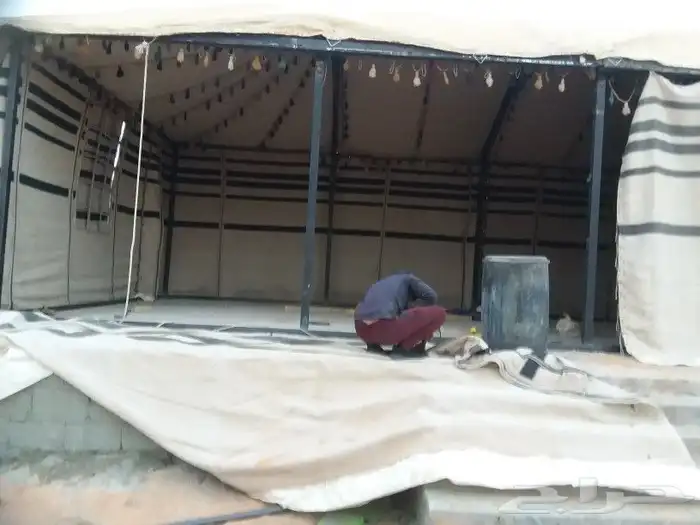 عمال تركيب خيام وبيوت الشعر وخيطه الشراعات 7