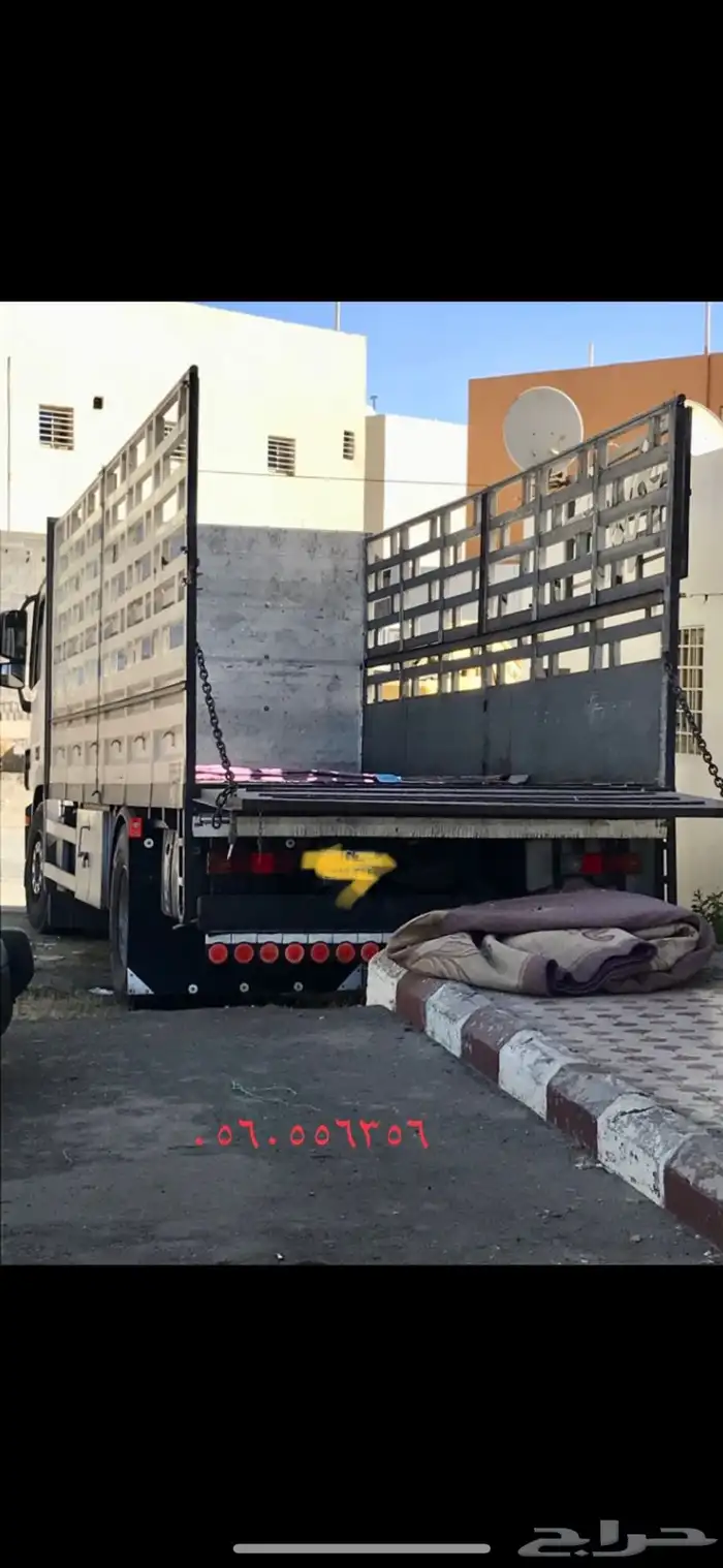 دينه لوري 7 متر للأيجار ونقل البضائع والمواشي 0