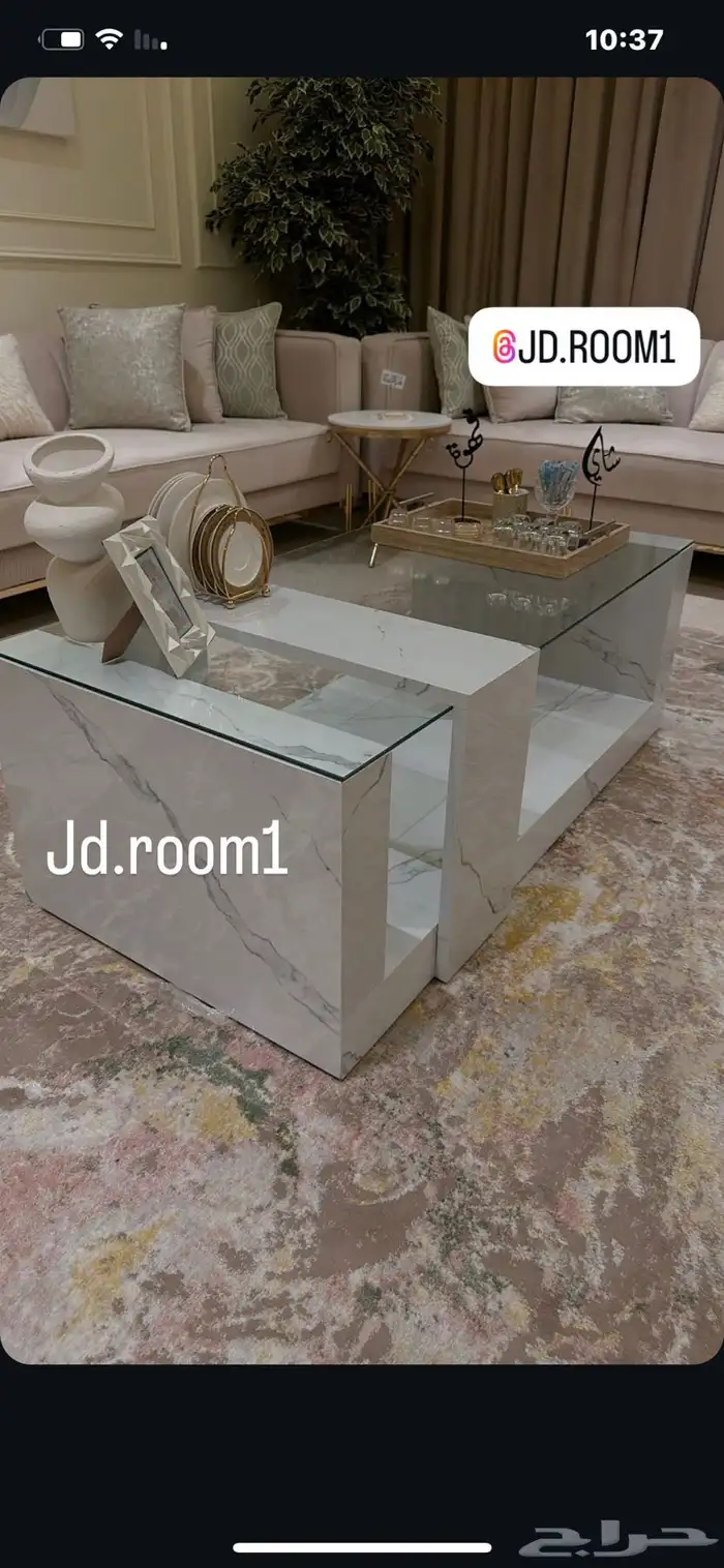 طاولات مرايا و زجاج 75