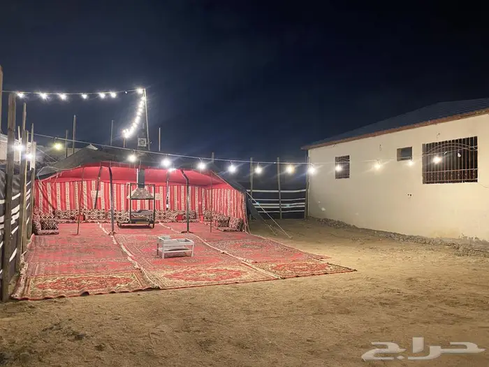 خيمه ب 100وخيمة ب 200 مع المشب ومع الحمام 10