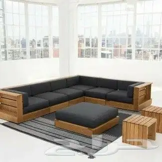 جلسات_خارجيه_كنب خشب_ستائر_طاولات خشبيه_تفصيل حسل الطلب 0