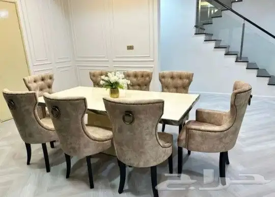 طاولات  طعام كراسي بوفيه الرياض  ابها بقيق عرعر جده مكه ال 6