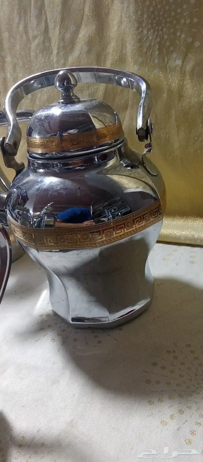 طقم دلال واباريق صناعة كورية ستاليس ستيل اصدار قديم 3