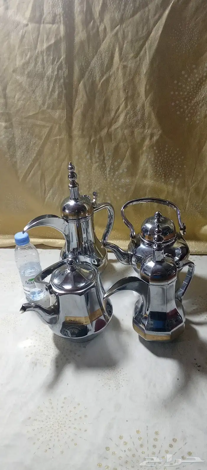 طقم دلال واباريق صناعة كورية ستاليس ستيل اصدار قديم 16