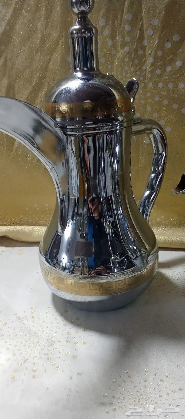 طقم دلال واباريق صناعة كورية ستاليس ستيل اصدار قديم 4