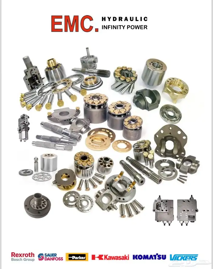 hydraulic pump parts and repairing اصلاح طرمبة هيدروليك 1