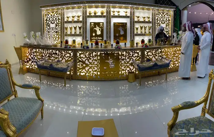 ركن ضيافة مهيلة الفخامه كنتر استقبال عربيه 6