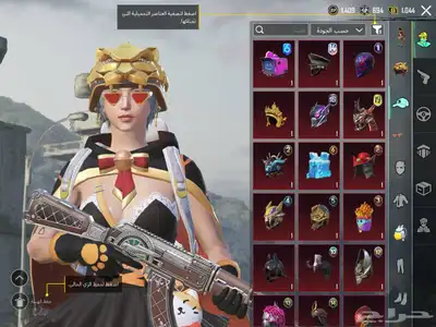 حساب ببجي اسلوب خرافي مع خوذة ميثك 7