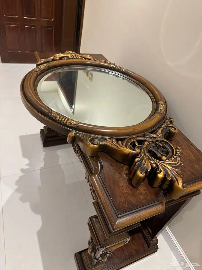 مدخل خشب مع مرايا 1