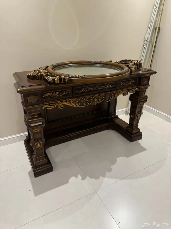 مدخل خشب مع مرايا 2