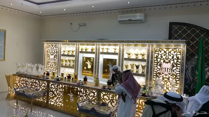 ركن ضيافة مهيلة الفخامه كنتر استقبال عربيه 5