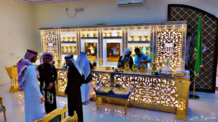ركن ضيافة مهيلة الفخامه كنتر استقبال عربيه 4