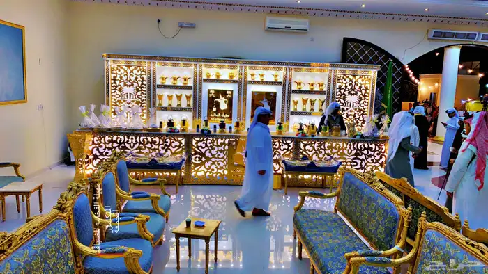 ركن ضيافة مهيلة الفخامه كنتر استقبال عربيه 1