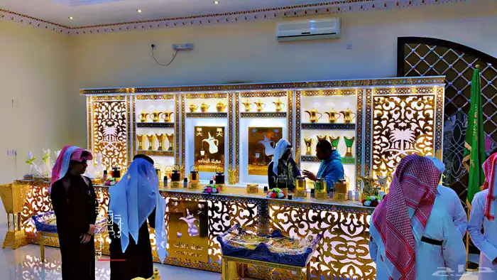 ركن ضيافة مهيلة الفخامه كنتر استقبال عربيه 2