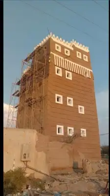 ترميم تراث بيوت طين قديمه 8