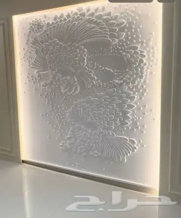 حفر ونحت جميع انواع الأخشاب cnc لوحات جدارية 3d 15