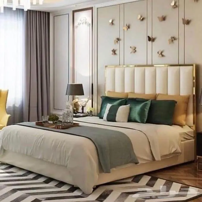 تفصيل غرفة نوم دولاب سرير تسريحة كمودينة جزامة مكتبة طاولة 22