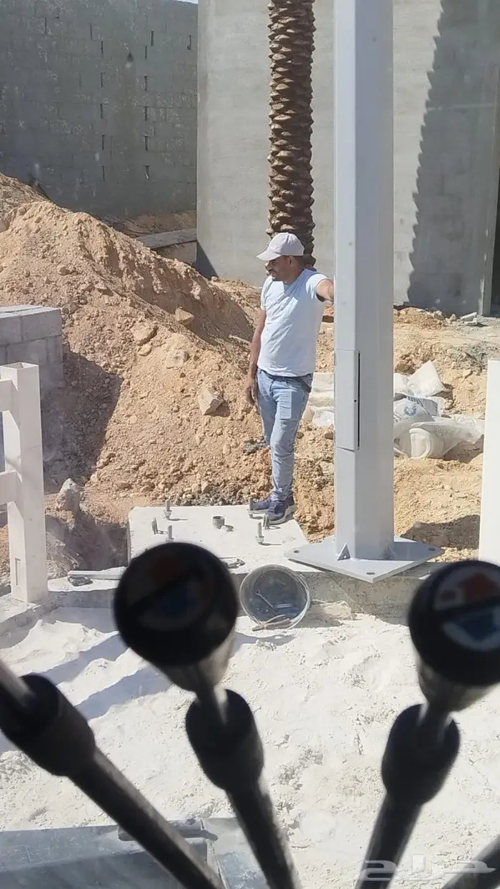 تصفيه اعمده اناره 12 متر 15 متر 15