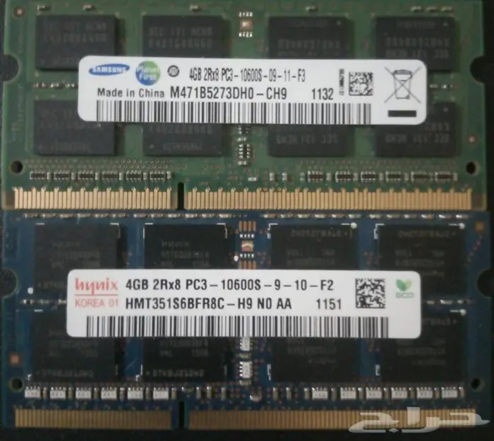 رام لابتوب4gbddr3تسرع الويندوز والبرامج متبقي قطعةواحدة ب50 0