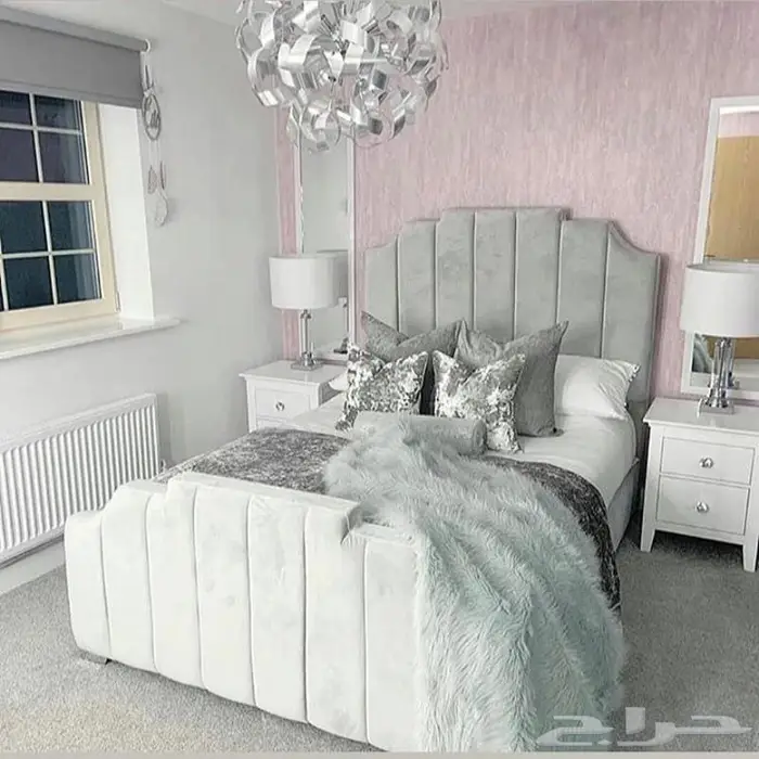 تفصيل غرفة نوم دولاب سرير تسريحة كمودينة جزامة مكتبة طاولة 7