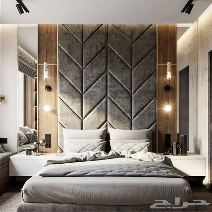 تفصيل غرفة نوم دولاب سرير تسريحة كمودينة جزامة مكتبة طاولة 8