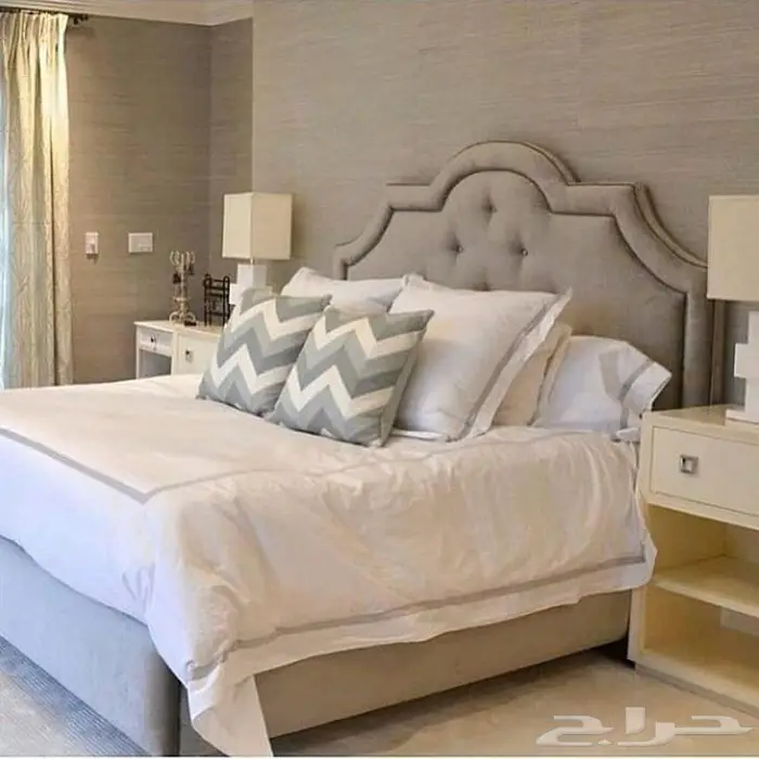 تفصيل غرفة نوم دولاب سرير تسريحة كمودينة جزامة مكتبة طاولة 21