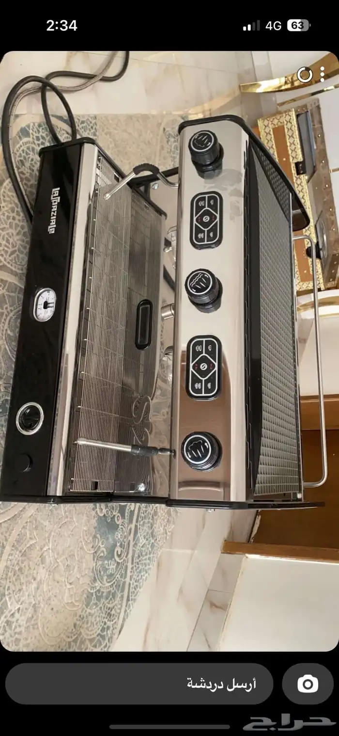 الة القهوه محل كوفي استخدام فقط 3 شهور بحالتها الجديده 0