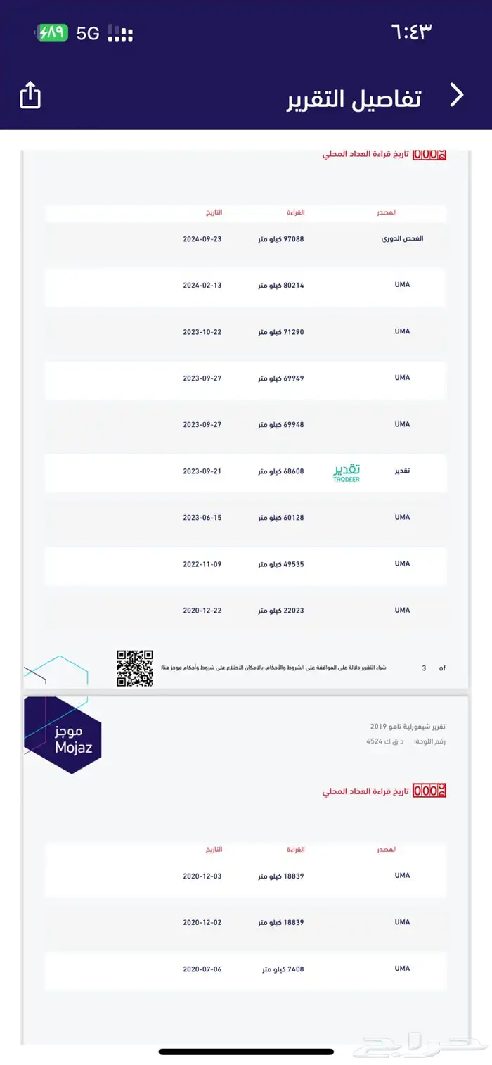 تاهو LT 2019 وكاله مخززن (( تم البيع )) 40