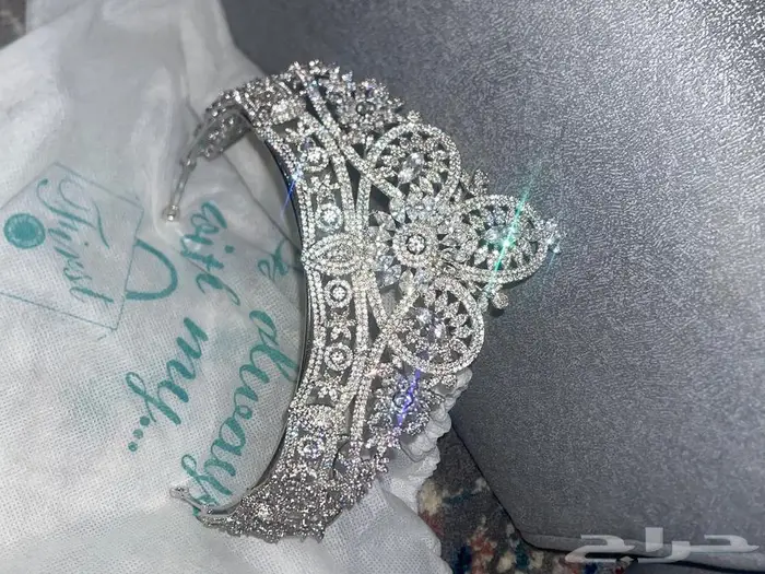 تاج زواج فصوص سوارفسكي 0