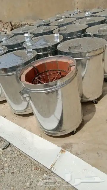 حطب وفحم وبراميل مندي و فخارات 1 2