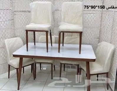 طاولات طعام وصلت جديد جودة ممتازة رخام وخشب 37