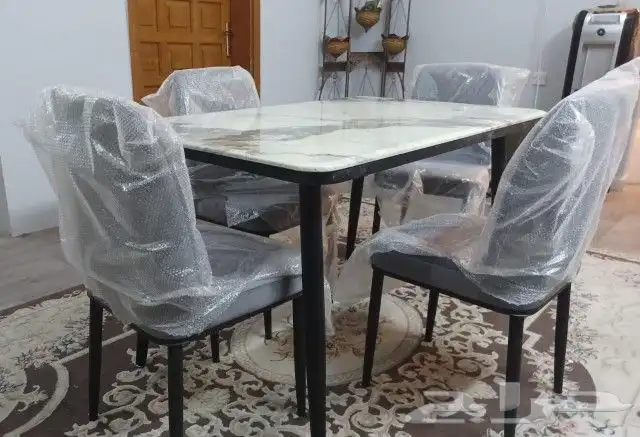 طاولات طعام رخام ارجل ستيل او ارجل حديد جودة عالية جديد 25